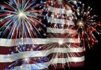 fireworks over us flag 1